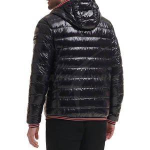 Blouson d'hiver matelassé élégant pour homme, en toile légère de haute qualité, rembourré de coton, avec col montant et capuche, imperméable, pour l'extérieur - Product Image 3