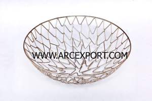 Cuencos grandes de decoración de boda de Metal de hierro de diseño único moderno, artículos de cerámica elegantes, suministros nuevos y al por mayor ecológicos - Product Image 5