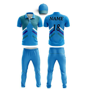 Prix de gros uniformes de cricket pour hommes personnalisés nouveau design respirant grande taille vêtements de sport nouveau style ensembles de cricket - Product Image 2