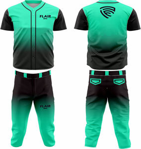 Venta al por mayor de moda personalizada de béisbol y softbol Jersey transpirable sublimación camisa deportiva conjuntos de estilo individual - Product Image 5