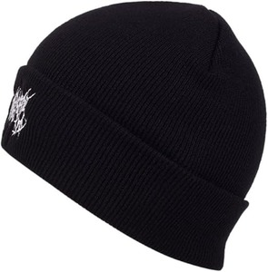 หมวกบีนนี่สำหรับผู้ชายและผู้หญิง, อุปกรณ์เสริมสไตล์กรันจ์อีโมะ Y2k ฮาราจูกุพังก์สตรีทแวร์หมวกอบอุ่นฤดูหนาวหมวกนุ่มถัก - Product Image 5