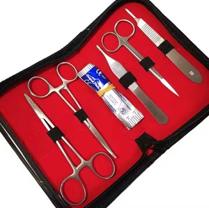 Juego de instrumentos para estudiantes de veterinaria personalizados avanzados Kit quirúrgico de biología médica Fórceps de éxito de acero inoxidable Bisturí - Product Image 2