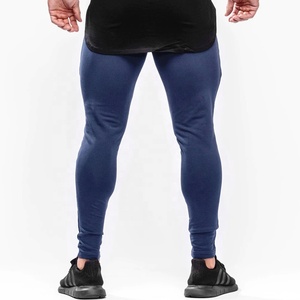 Men's High Waist Navy <b>Blue</b> Cotton Sportswear Solid <b>Canvas</b> Joggers Fitness Apparel at Low Price - Product Image 3
