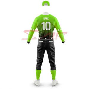 Fait sur mesure 100% Polyester Softball Baseball Uniformes Vêtements de sport respirants Ensembles Logo Conception Sublimation Impression Maillots Pantalons - Product Image 6