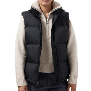 Gilet rembourré en coton, respirant, imperméable, durable, sans manches, coupe-vent, gilet à bulles chaud d'hiver - Product Image 1