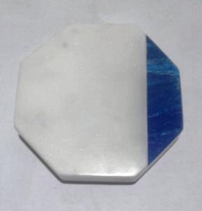 Custom Material <b>Coaster</b> <b>Set</b> Classic Style round Stone Pads for Kitchen Made in India - Product Image 3