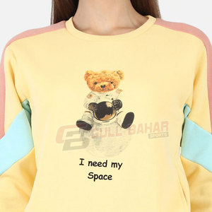 Sudadera de mujer con tela transpirable y dobladillo acanalado para sudadera informal de estilo callejero para mujer - Product Image 2