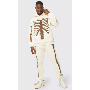 Survêtement Survêtement en Coton Polaire Surdimensionné de Haute Qualité avec Logo Personnalisé pour Hommes, Sweat à Capuche, Pantalon de Jogging, Ensembles de Survêtement d'Hiver - Product Image 1