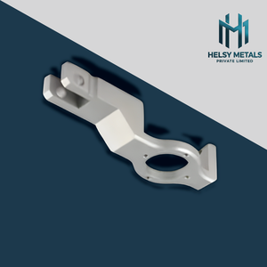 Support en aluminium usiné VMC avec section de montage circulaire et support de fourche, matériel industriel durable et léger - Product Image 1