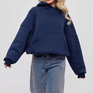 เสื้อฮู้ดไซส์ใหญ่พิเศษเสื้อสเวตเตอร์แบบสวมศีรษะแบบวินเทจสำหรับผู้หญิงผู้ชายและเสื้อสเวตเตอร์สำหรับคู่รัก - Product Image 4