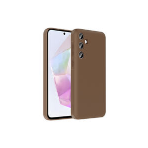Coque en silicone marron Netzy pour Samsung Galaxy A26 A55 & 14 Plus - Protection de l'appareil photo, porte-cartes et coque SAFA Vitra - Product Image 1