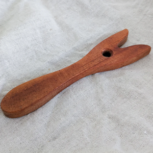 Mango Wood Lucet Knitting Tenedor Respetuoso con el medio ambiente Reutilizable Tenedor de madera Trenzador Woodsy 4 PCS Costura Lucet Tenedor trenzado - Product Image 4