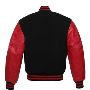 Personnalisé Chenille Patch Laine Corps Hommes Varsity Vache Mouton En Cuir Manches CollegeBaseballjacket pour hommes DDP Expédition - Product Image 5