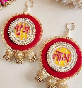 Subh Labh suspendu, suspension de porte, traditionnel indien, faveur de retour, décoration intérieure, cadeau de Thanksgiving, décoration murale, Ganpati - Product Image 2