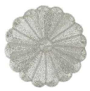 Napperons et dessous-de-plat perlés personnalisés en gros, 100 % faits à la main, couleur unie, écologiques, durables, pour mariages et banquets - Product Image 6