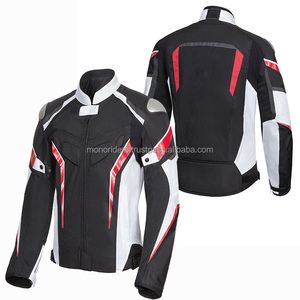 แจ็คเก็ตมอเตอร์ไซค์สำหรับผู้ชายรุ่นใหม่คุณภาพสูง ผลิตจากผ้าคอร์ดูร่า ทนทาน ปลอดภัย เหมาะสำหรับการแข่งรถ - Mono Riders - Product Image 2