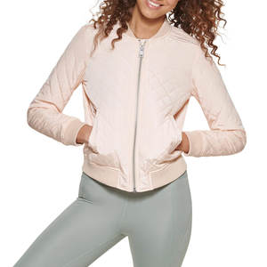 Veste matelassée à capuche pour femme, hiver, broderie, fermeture éclair, tissu tissé, design matelassé, respirante, séchage rapide, couleurs personnalisées - Product Image 6