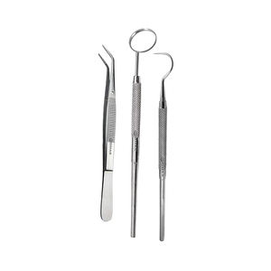 Dental <b>Tool</b> Kit Mouth Mirror Hollow Handle Explorers Fig 9 Hollow Manual Medical Stainless Steel High-quality Dental Examination - Product Image 3
