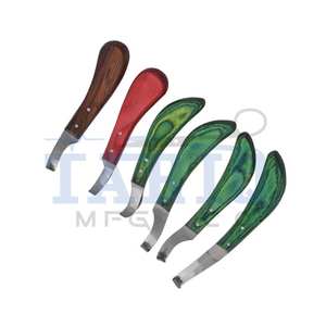 Cuchillo de acero inoxidable para pezuña de caballo, cuchillo de corte veterinario de alta calidad de TARIQ MFG CO CE ISO EU - Product Image 6