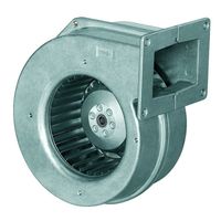 Ventilateur centrifuge G2E120-AR77-01 Santrifj 120 mm, 230 V AC, roulement à billes, pale en acier galvanisé, unilatéral, 2 bornes, 2 kg, 2350 tr/min