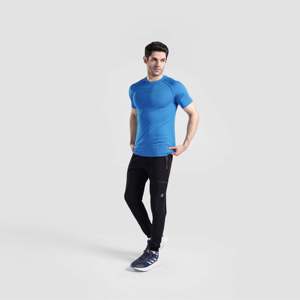 Pantalones Deportivos Pulse para Gimnasio, 100% Algodón, Negros, Talla XL, Ligeros, Corte Recto, Decoración con Bordado, Cordón de Color - Product Image 4