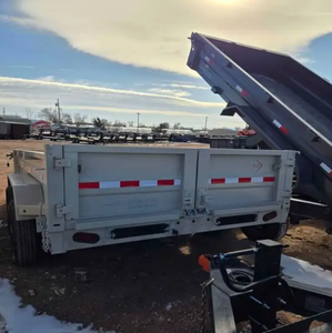 Remolque basculante de 4 ruedas de 8 toneladas de alta calidad con descarga hidráulica Nueva condición para granja y construcción hecha de hierro - Product Image 4