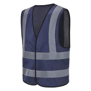 Gilet de sécurité réfléchissant personnalisé bleu 2026, impression personnalisée, gilets de chantier réfléchissants pour travaux de construction et de circulation avec éclairage LED - Product Image 1