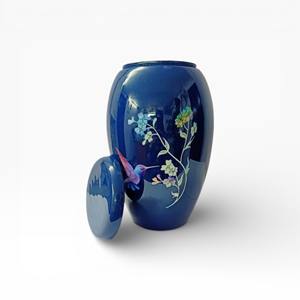 Urna Funeraria Blue Heaven Dove con Rayos de Luz y Manos Elevadas, Obra de Arte para un Tributo Conmemorativo Espiritual - Product Image 5