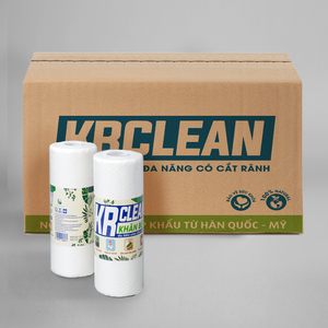 Krclean-Toallitas de cocina superabsorbentes, 50 hojas, paños de limpieza tejidos desechables para platos y mesas, color blanco sostenible - Product Image 2