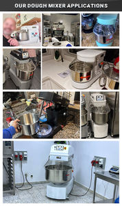 Küçük boyutlu zincir inşaat fırın çift hareket hamur karıştırıcı/hamur Spiral makinesi - Product Image 6