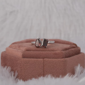 Anillo de diamante cultivado en laboratorio personalizado de lujo dos piedras pera corte radiante 18K oro blanco sólido joyería fina de moda regalo para mujeres IGI - Product Image 1