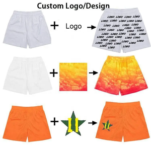 Short personnalisé pour hommes avec impression sur toute la surface en maille de polyester short de course pour entraînement de gym à séchage rapide avec logo - Product Image 2