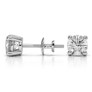 2.10 TCW Round Cut Stud Moissanite Boucles d'oreilles pour femmes/Anniversaire Cadeau Bijoux pour elle Diamant Goujons - Product Image 1