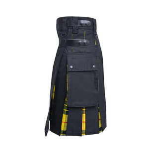Vente en gros Nouvelle collection d'usine Kilt hybride pour hommes Logo personnalisé Mode écossaise traditionnelle Robe Prix de gros Pas cher - Product Image 4