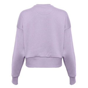 Sudadera pesada de color sólido para mujer, jersey de cuello redondo de lavanda, estampado de letras de ajuste relajado, sudadera suelta - Product Image 5