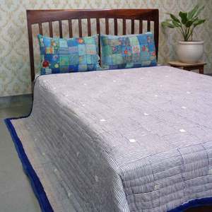 Couverture indienne à vendre, fabrication indienne, couverture traditionnelle indienne imprimée à la main, voile de coton doux, taille Queen - Product Image 3