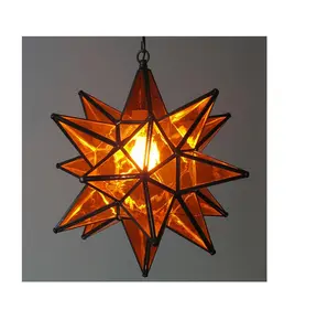 Wholesale Eco-Friendly Hanging Home Decoration Colorful Star Lantern With Hollow Star Customized Design Available