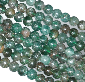 Collar de Cristal Natural, Cuentas de Apatita Verde Lisa, Joyería de Piedra Roja Pulida, Hilo Suelto de Piedras Preciosas al por Mayor para Sanación - Product Image 4