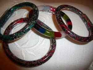 Trendy Fashion Resin Cuff Screw <b>Bracelet</b> for Women Vintage Charm Geometric Model <b>Angel</b> Design Customizable Color Design Daily - Product Image 4