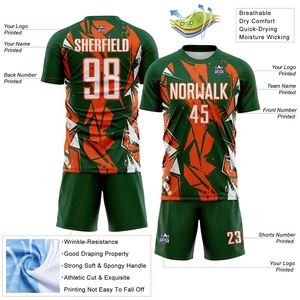 Uniforme de Fútbol Sublimado Personalizado 2026, Transpirable, Ligero, 100% Poliéster, Sin Costuras, de Secado Rápido, Hecho en Pakistán - Product Image 2