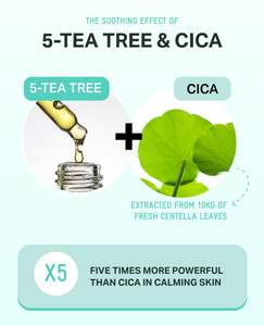 BRING GREEN Tea Tree Cica Soothing <b>Cream</b> Plus 100mL Korean Skincare <b>Blackhead</b> <b>Remover</b> Pore Clearing Face Moisturizer - Product Image 4