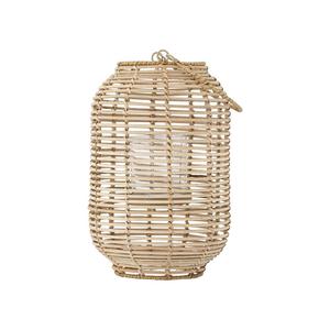 Lanterne décorative suspendue en bambou naturel et rotin tressé, lanterne hurricane pour la décoration intérieure et extérieure - Product Image 2