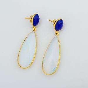 Trendy Luxury High Quality 925 Sterling Silver Drop <b>Earrings</b> Woman <b>Fashion</b> with Oval and Pear Shape - Product Image 2