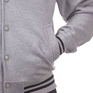 Chaqueta con letras y cuello levantado para hombre, cómoda, hecha a medida, estilo callejero, mangas largas de retazos para invierno - Product Image 6