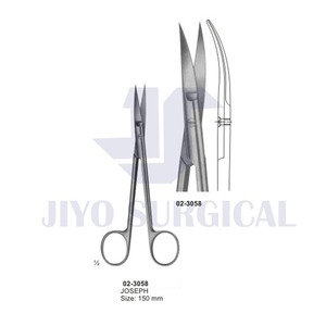 Tijeras quirúrgicas manuales de disección de carburo de tungsteno y acero inoxidable Joseph para cirugía plástica - Product Image 2