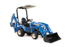 Nouveau tracteur utilitaire compact New HollanZ WORKMASTER 25S 25HP 4WD avec chargeur frontal et pelle arrière, boîte de vitesses, pompe, moteur, attelage 3 points - Product Image 6