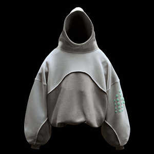 เสื้อฮู้ดดี้ผู้ชาย พิมพ์ลาย 3 มิติ แบบนูน คุณภาพสูง สั่งทำได้ ไซส์อเมริกา ผ้าฝ้าย 100% พิมพ์ลาย DTG แบบเรียบ - Product Image 3