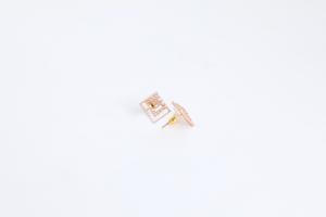 Nouvelle collection de boucles d'oreilles en diamant américain à la mode pour femmes bijoux plaqués rhodium pour les occasions de fête de mariage ou de cadeau - Product Image 3
