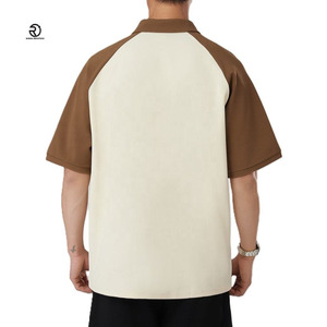 Polo à manches courtes en coton vierge essentiel de haute qualité avec boutons classiques pour hommes et femmes impression de logo personnalisée en gros d'usine - Product Image 4