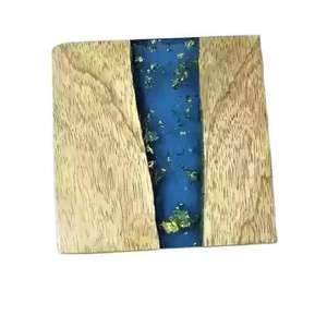 Unique Design Resin & Wood Customized Round Square Tea Coasters Mats & <b>Pads</b> <b>Desk</b> Mats Super Quality Hot Selling - Product Image 3